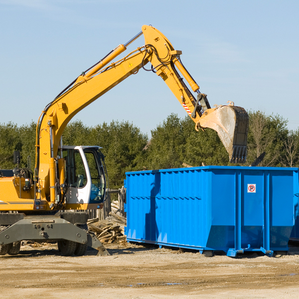 what size residential dumpster rentals are available in Kalamo